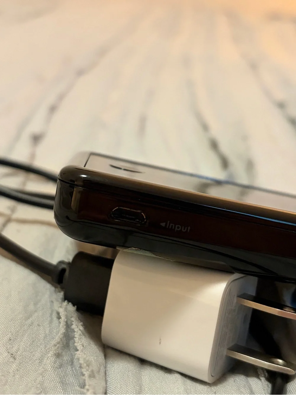 Anker Black Power Bank with charger